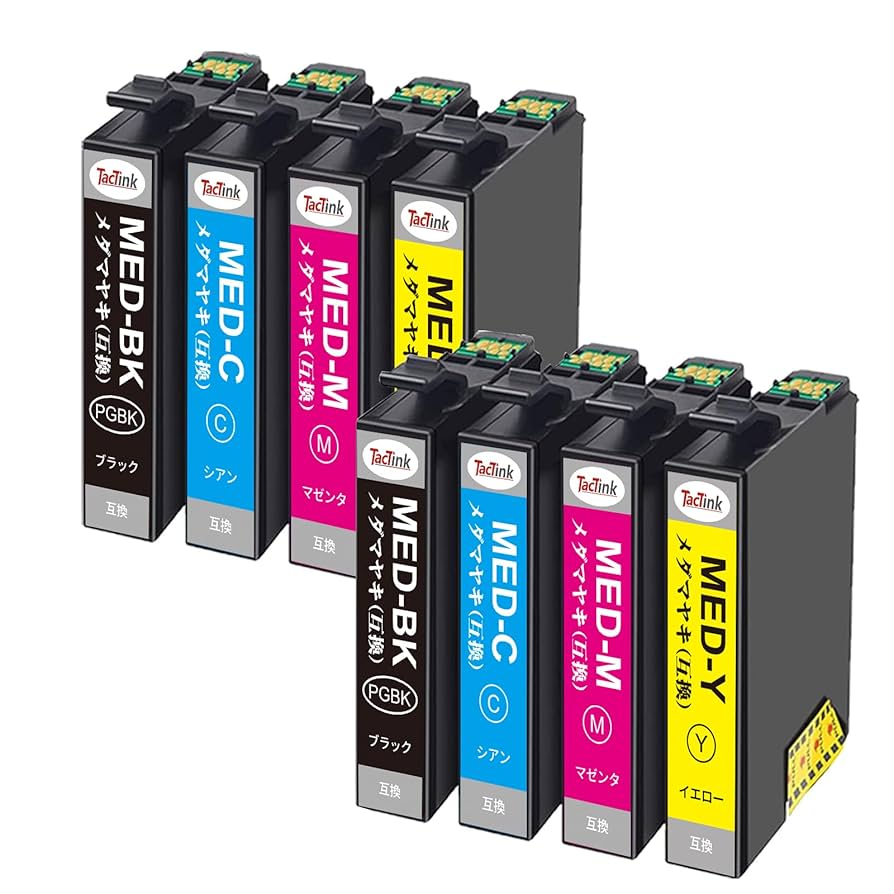 EPSON プリンターEW-456A 互換性インク未使用14本付 Amazon.co.jp: マタインク MED-4CL メダマヤキ インク EW-056A